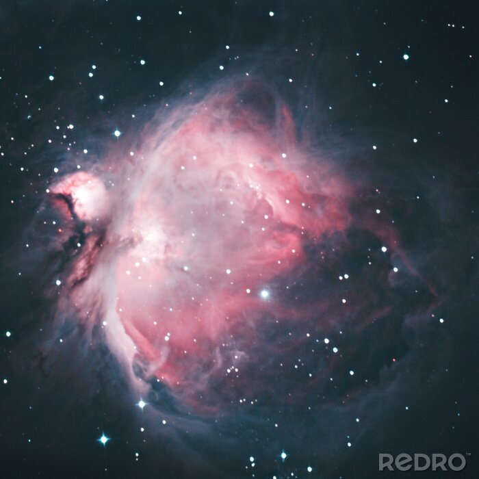 Papier peint  Nébuleuse rose dans une galaxie