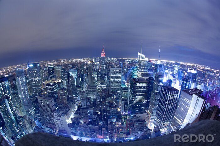 Papier peint  New York carte postale panoramique