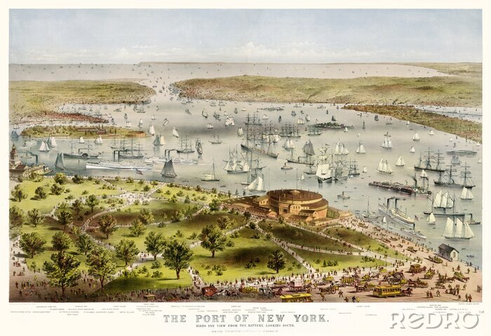 Papier peint  New York cartes postales anciennes
