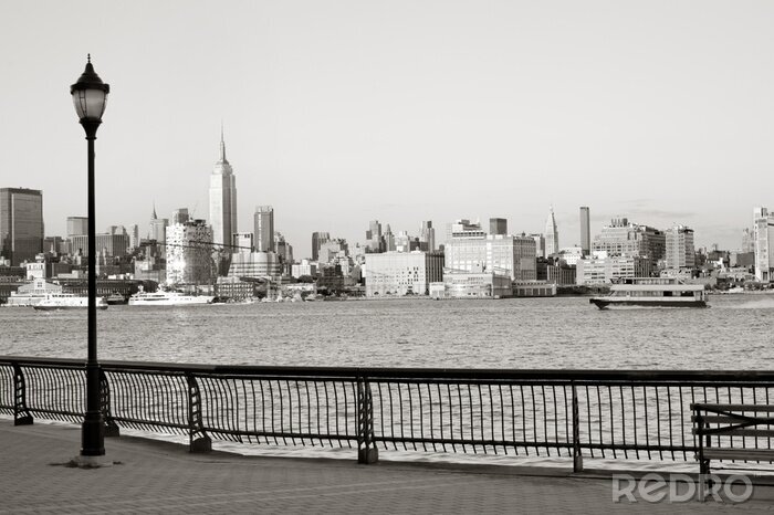 Papier peint  New York City du centre-ville de Hoboken front de mer