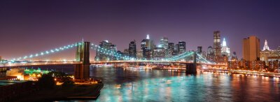 New York City Manhattan Brooklyn Bridge panorama
