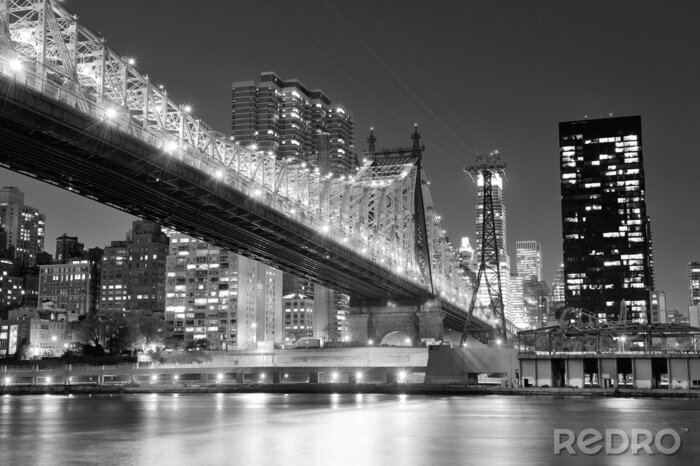 Papier peint  New York City night panorama
