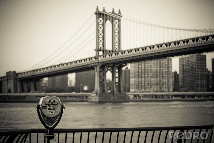 Papier peint  New York en noir et blanc