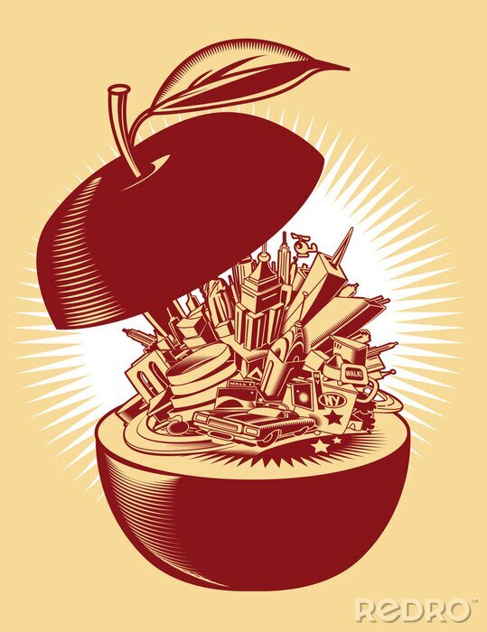 Papier peint  New York Grosse Pomme