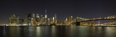 Papier peint  New York la nuit lumières