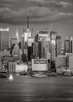 Papier peint  New York noir et blanc photo