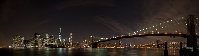 Papier peint  New York panorama nocturne