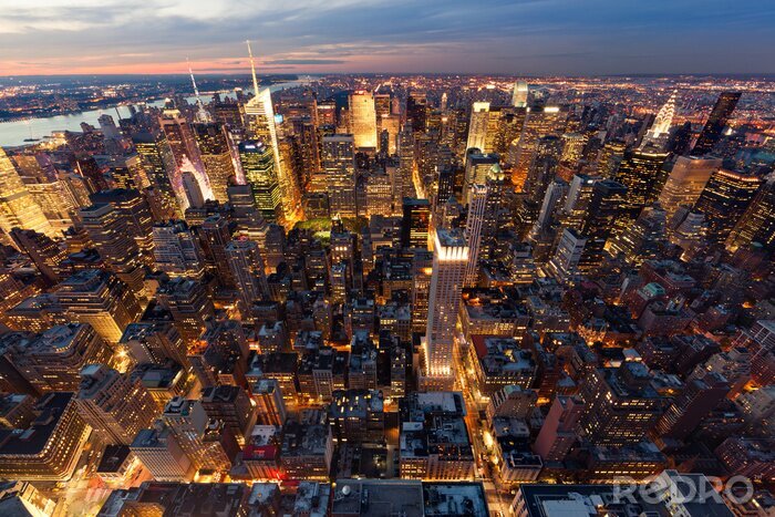 Papier peint  New York perspective panoramique