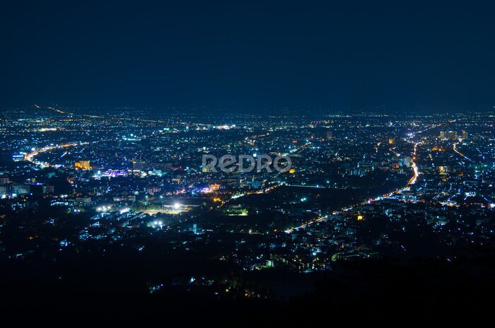 Papier peint  Night view of city light