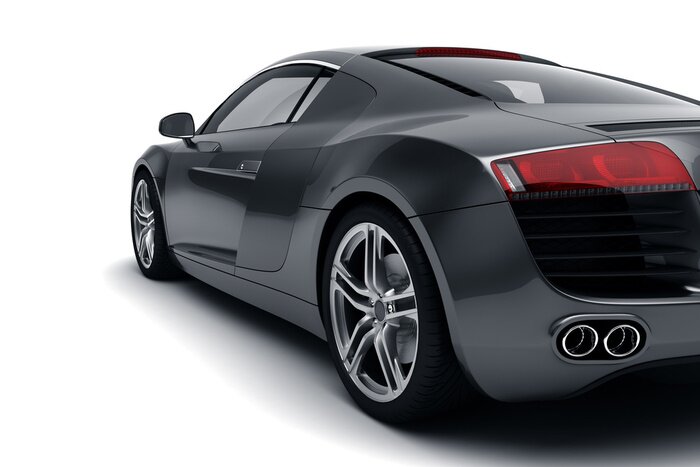 Papier peint  Noir voiture de sport