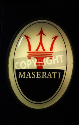Papier peint  Nom de marque: &quot;Maserati&quot;, Décembre 2013 Berlin.