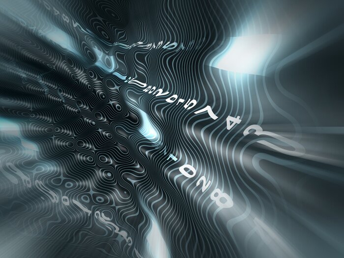 Papier peint  Nombres dans l'espace