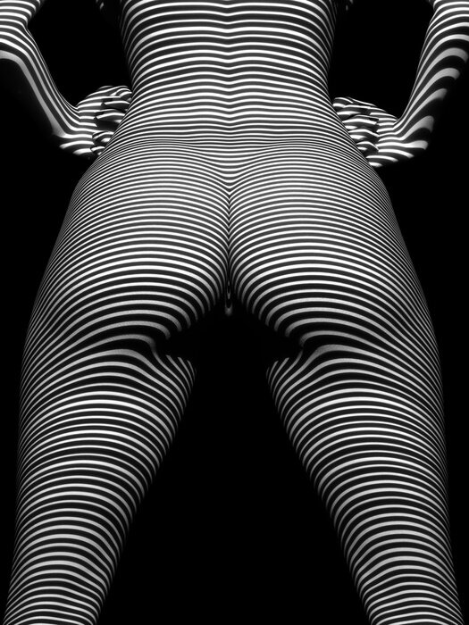 Papier peint  Nu artistique noir et blanc