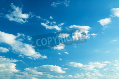 Papier peint  Nuages cotonneux dans le ciel