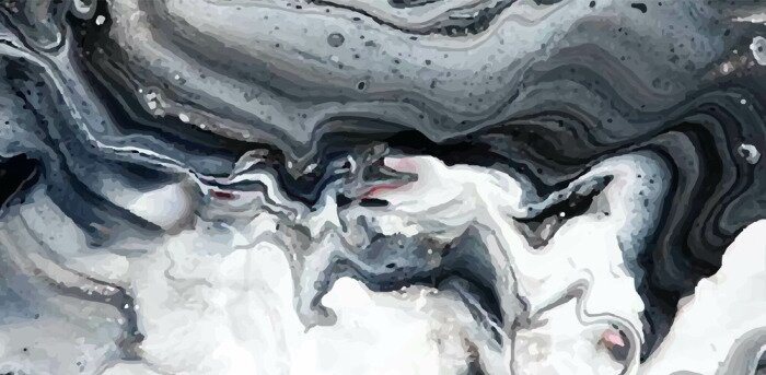 Papier peint  Nuages de marbre foncé