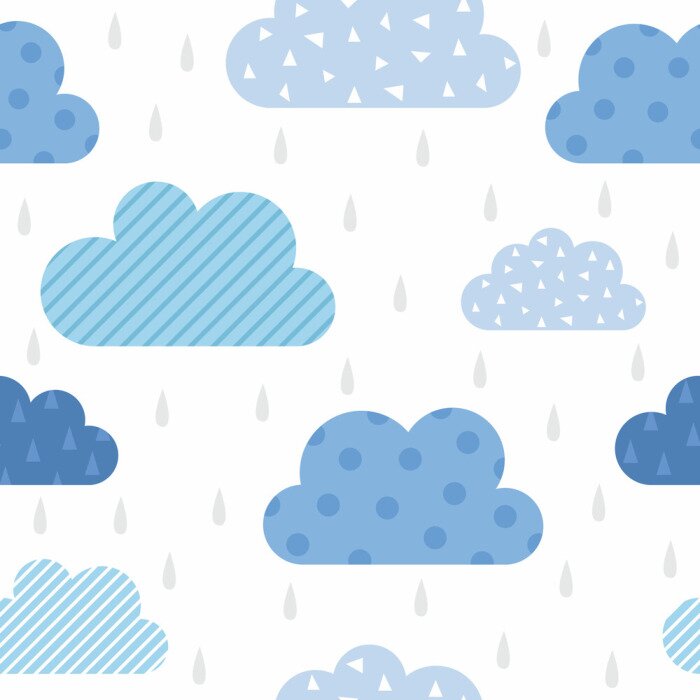 Papier peint  Nuages géométriques