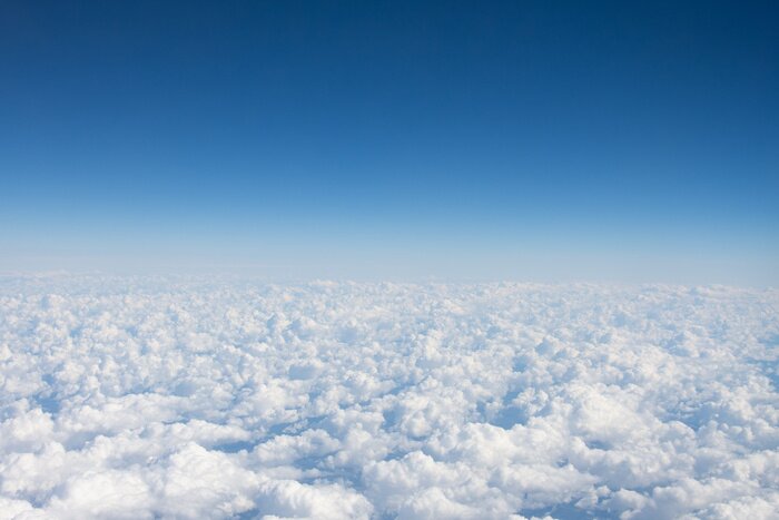 Papier peint  Nuages vus du ciel