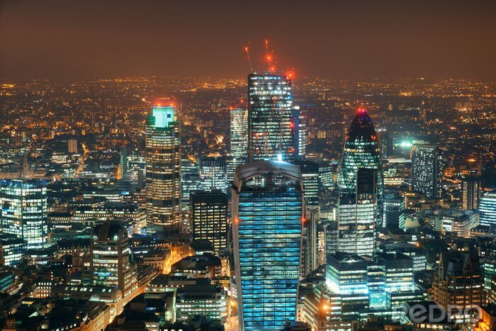 Papier peint  nuit de Londres