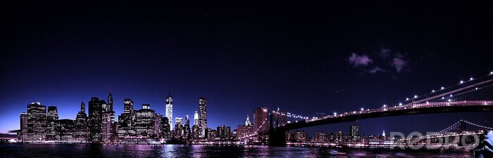 Papier peint  Nuit profonde à New York