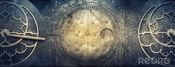 Papier peint  Objets astrologiques fantastiques