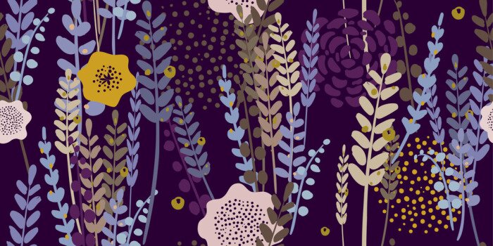 Papier peint  Oeuvre de lavande