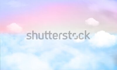 Papier peint  Of fantasy sky background and pastel color.