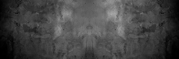 Papier peint  Old wall texture cement dark black gray panorama background abstract grey color design are light with white gradient background.