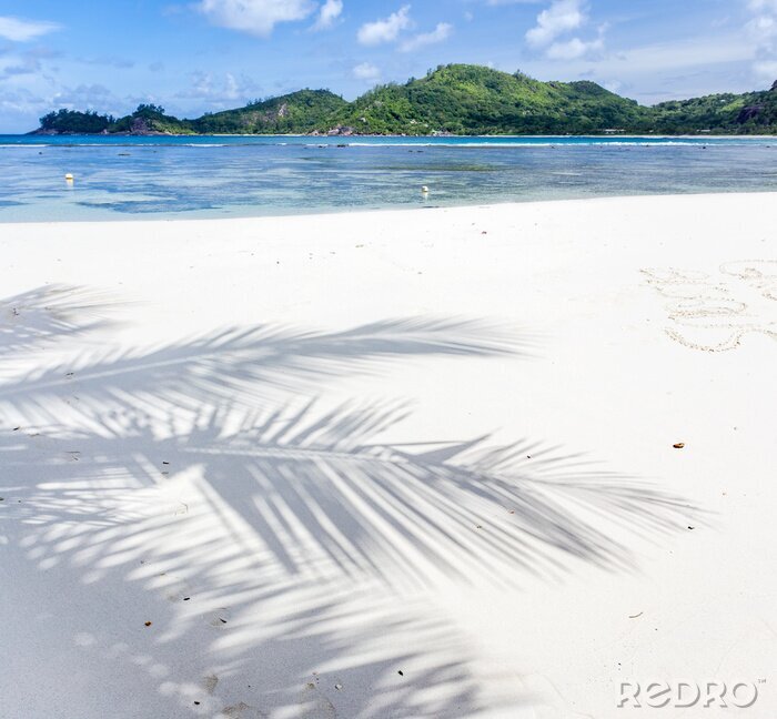 Papier peint  Ombre sur une plage tropicale