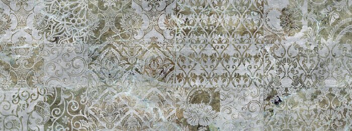 Papier peint  Ornement abstrait sur le mur