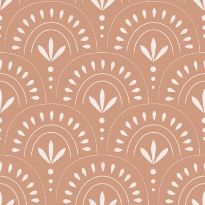 Ornement Boho dans des tons de terre