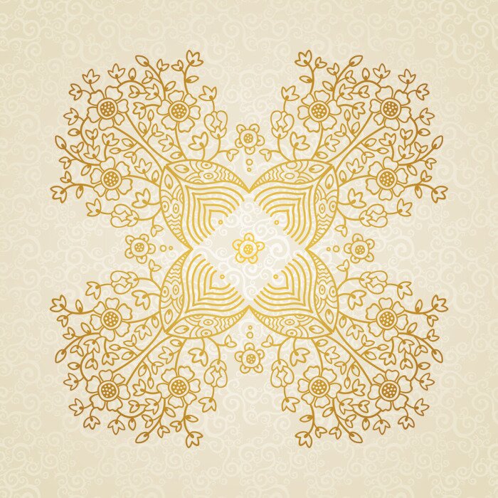 Papier peint  Ornement de sapin en forme de croix