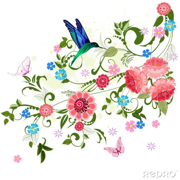 Papier peint  ornement floral pour votre conception