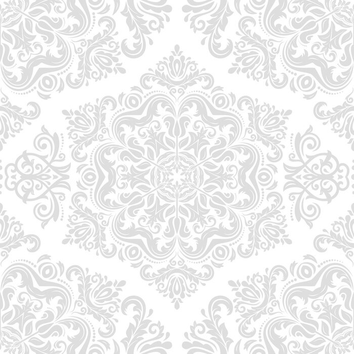 Papier peint  Ornement oriental clair