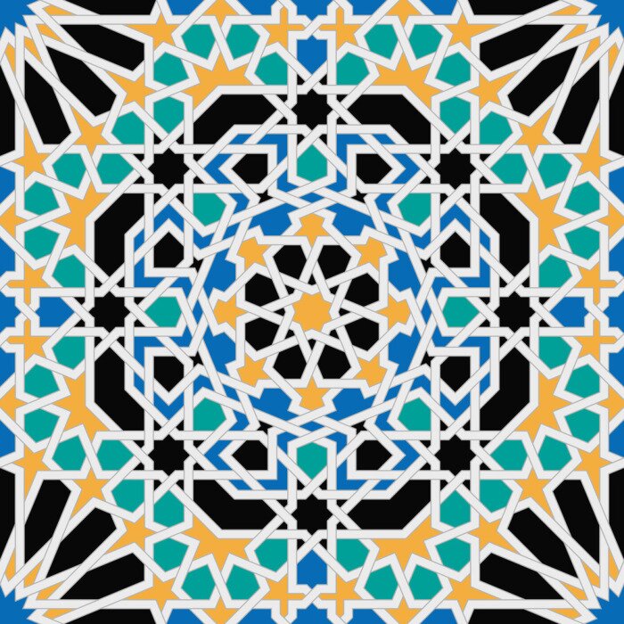 Papier peint  Ornement style art arabe