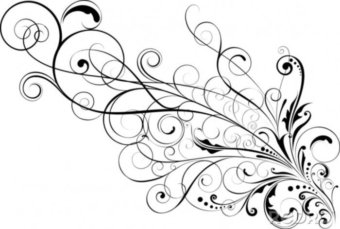 Papier peint  Ornemental floral