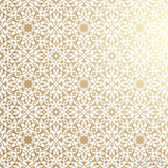 Papier peint  Ornements floraux islamiques