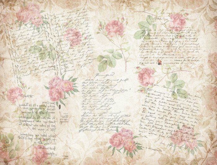 Papier peint  Page de journal de scrapbooking