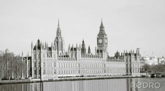 Papier peint  Palais à Londres bord du fleuve