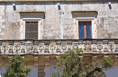Papier peint  Palais en pierre avec un balcon