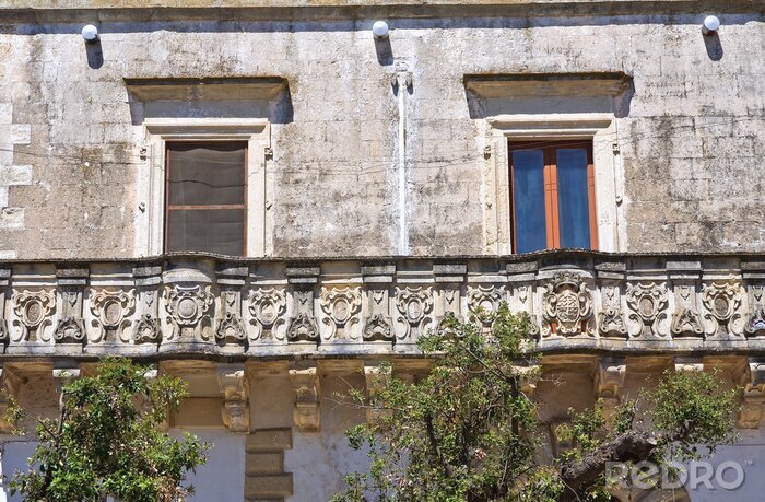 Papier peint  Palais en pierre avec un balcon