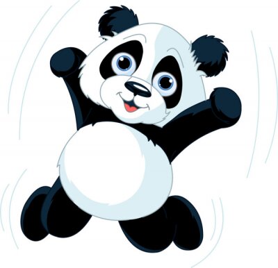 Papier peint  Panda énergique