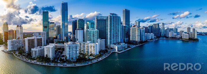 Papier peint  Panorama aérien de Miami