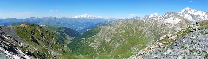 Papier peint  Panorama aérien des Alpes