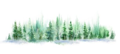 Panorama artistique d'une forêt