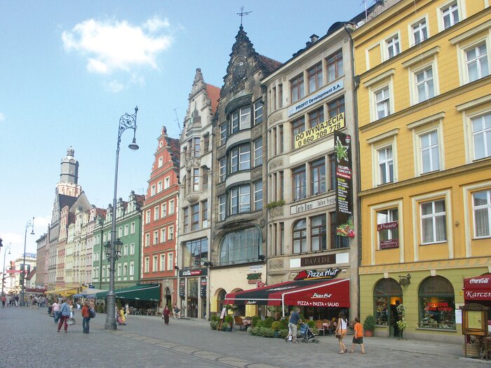 Papier peint  Panorama bâtiments anciens rénovés