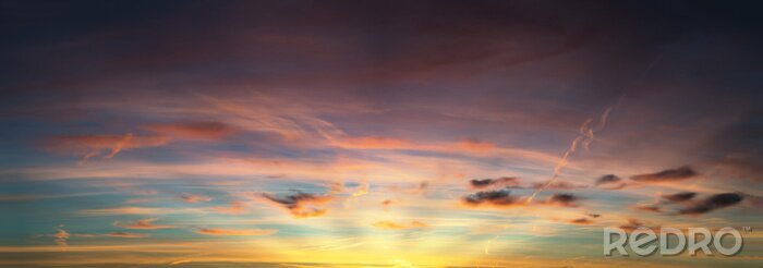 Papier peint  Panorama ciel pastel