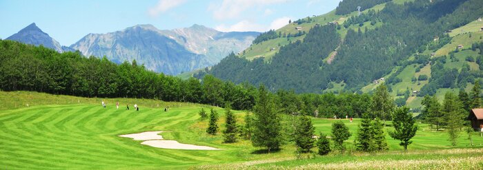 Papier peint  Panorama d'un terrain de golf