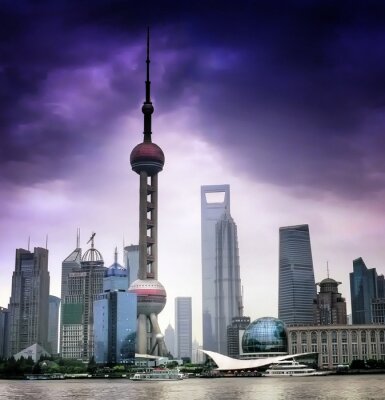 Papier peint  Panorama d'une métropole en Chine