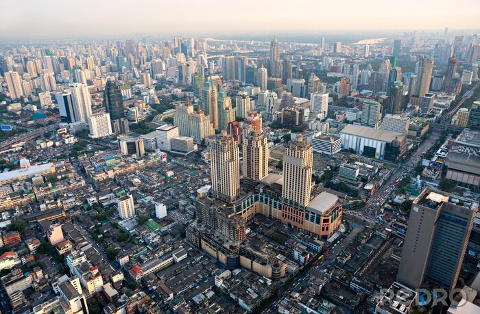 Papier peint  Panorama d'une ville en Thaïlande