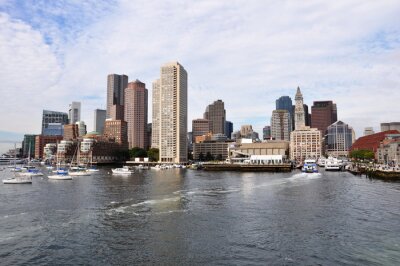 Papier peint  Panorama de Boston au bord de l'eau